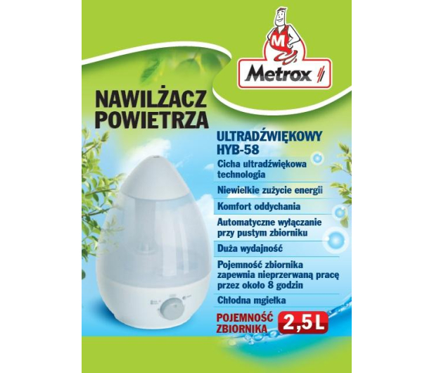 METROX NAWILŻACZ POWIETRZA ULTRADŹWIĘKOWY HYB-58### - 1435203 - zdjęcie 2